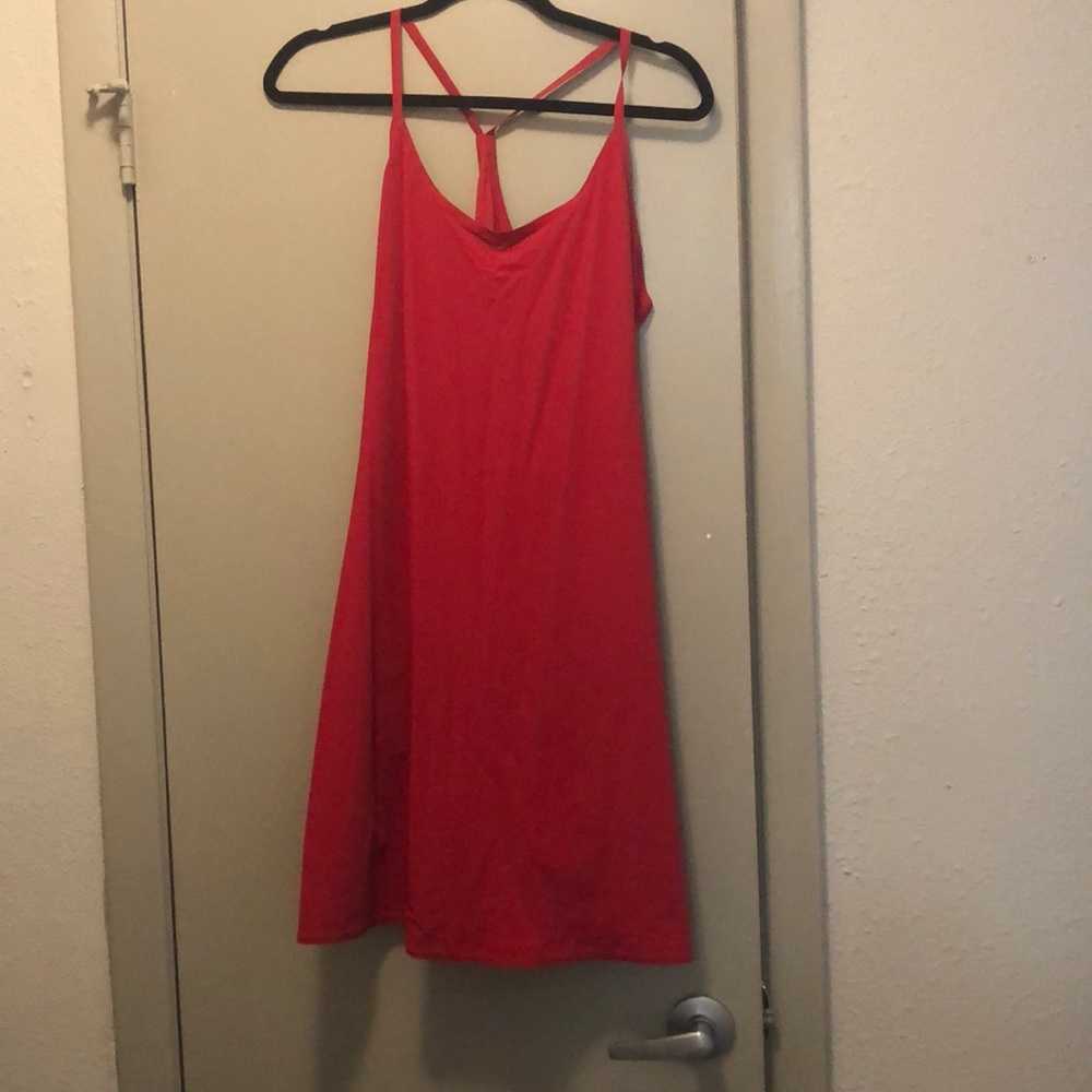 Red Outdoor Voices Exercise Dress